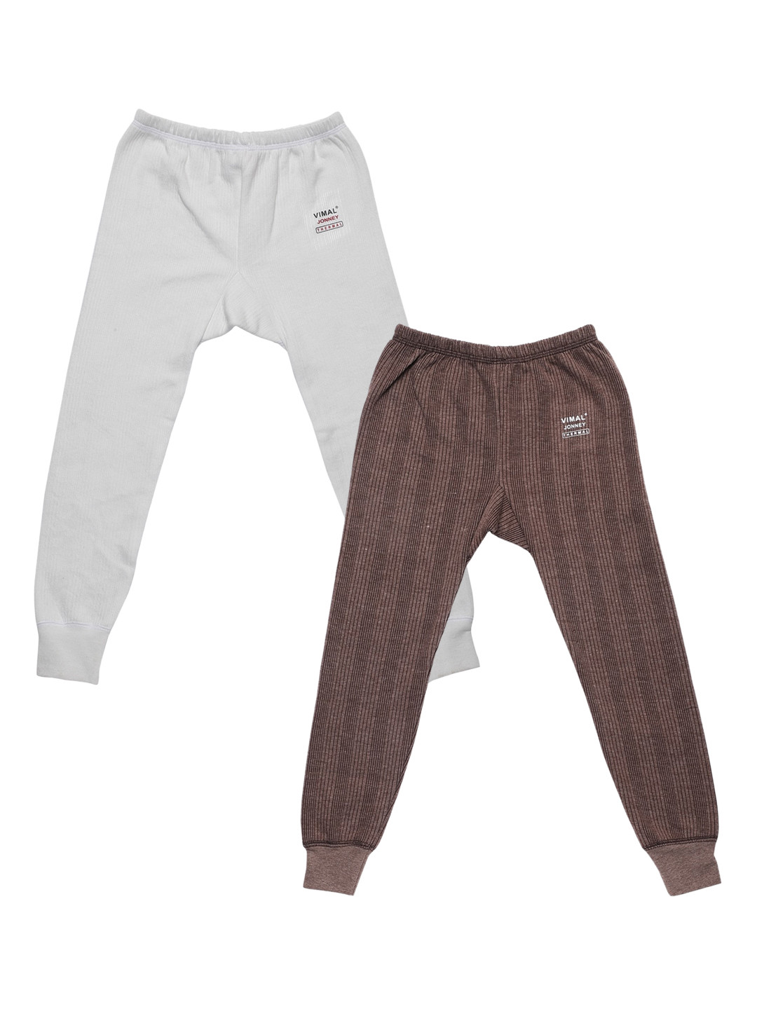 MACK JONNEY Unisex Kids Multicoloured Thermal Lower- Pack of 2