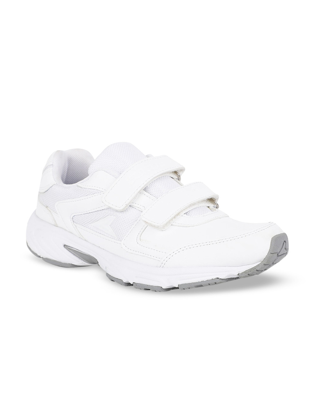 Bata Boys White Solid Sneakers