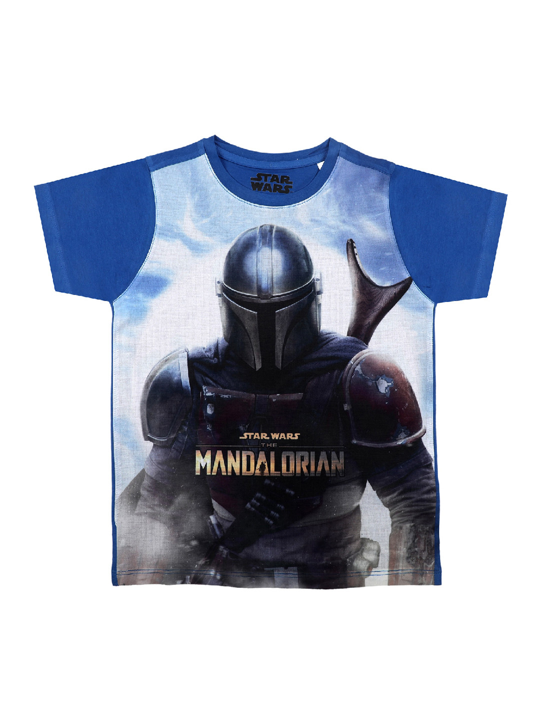 Star Wars by Wear Your Mind Boys Blue Star Wars Printed Round Neck T-shirt