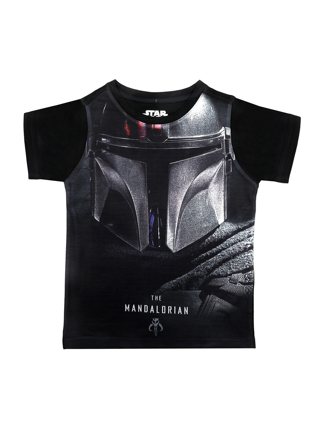 Star Wars by Wear Your Mind Boys Black Star Wars Printed V-Neck T-shirt