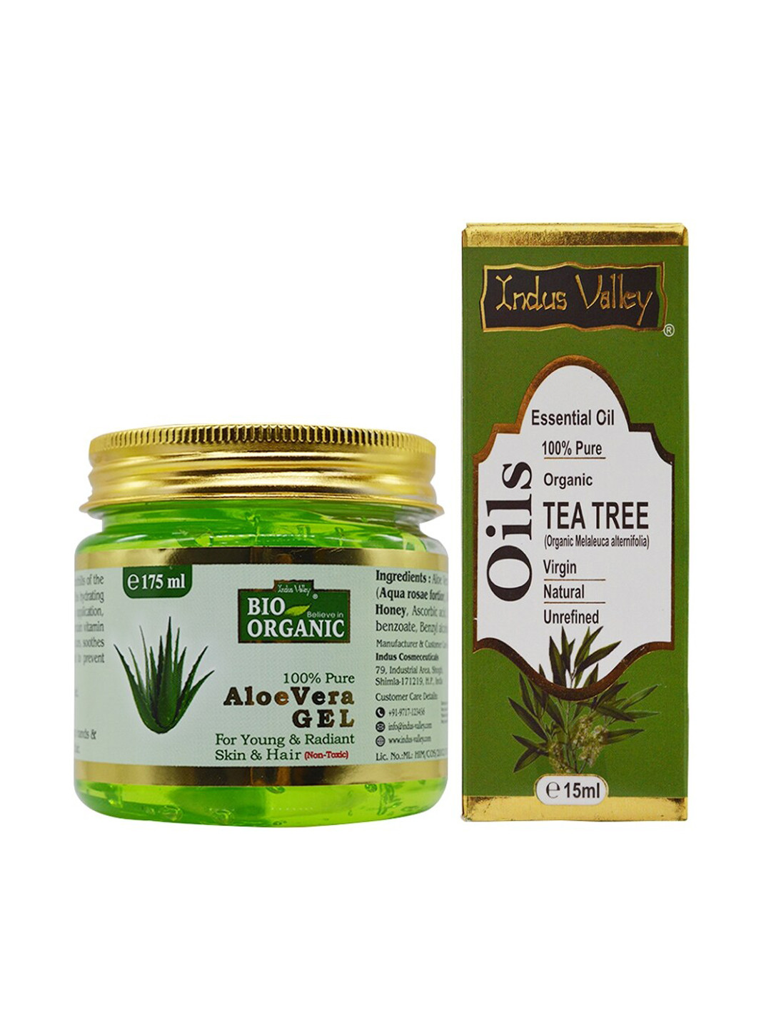 Indus valley aloe vera gel & tea tree combo
