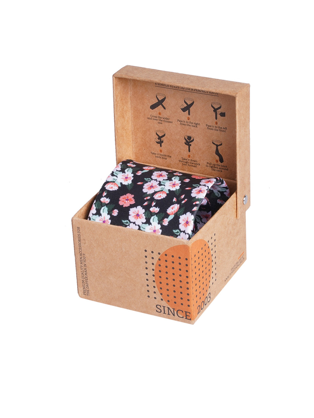 Tossido Multicoloured Floral Printed Necktie