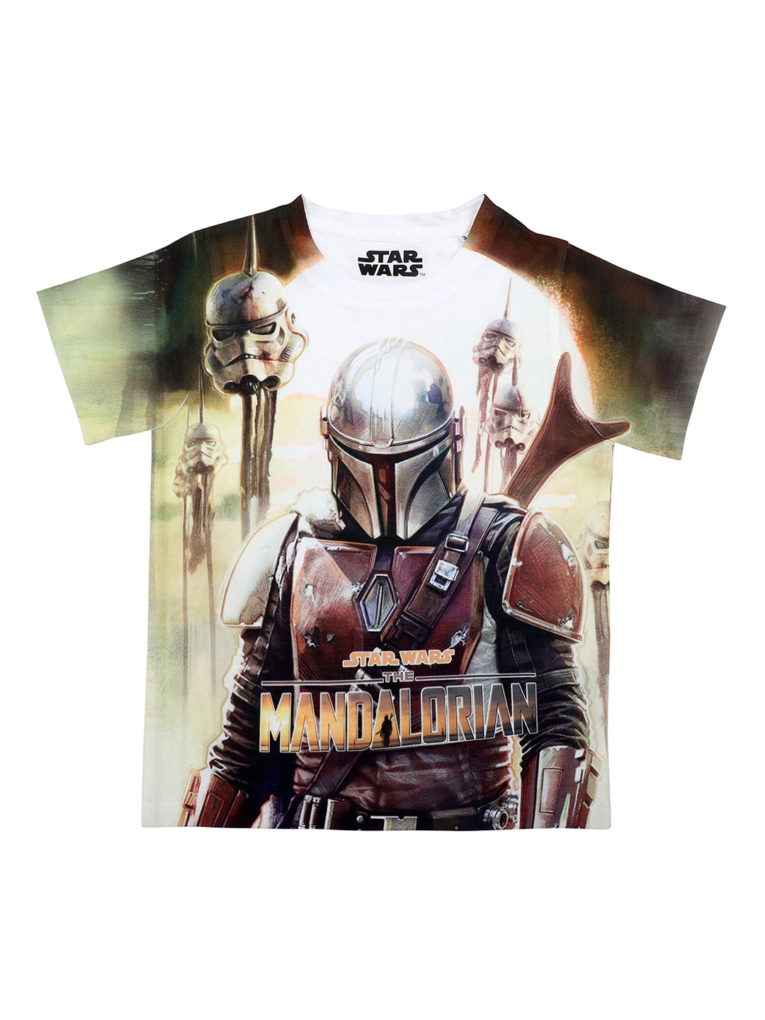 Star Wars by Wear Your Mind Boys Brown & Green Star Wars Print T-shirt