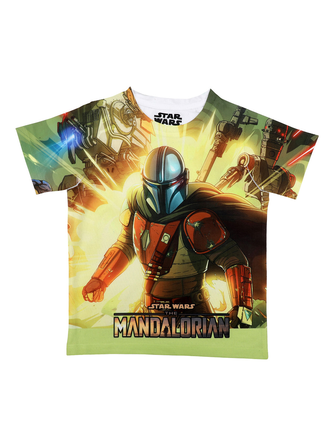 Star Wars by Wear Your Mind Boys Multicoloured Star Wars Printed V-Neck T-shirt