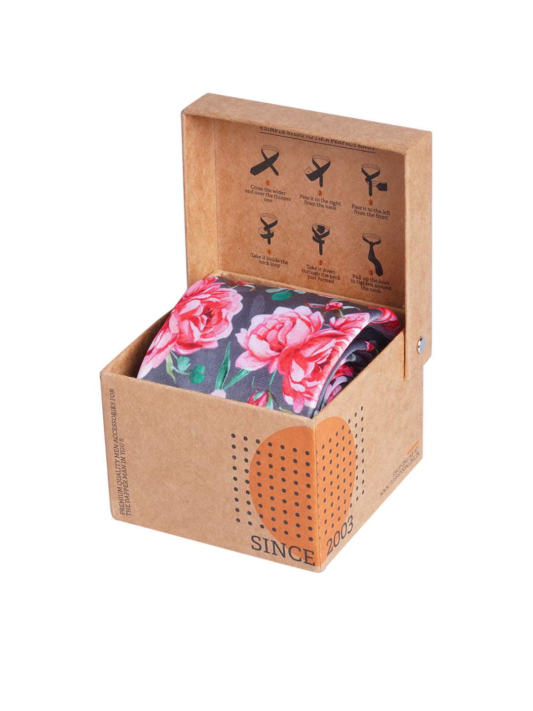 Tossido Multicoloured Floral Printed Necktie