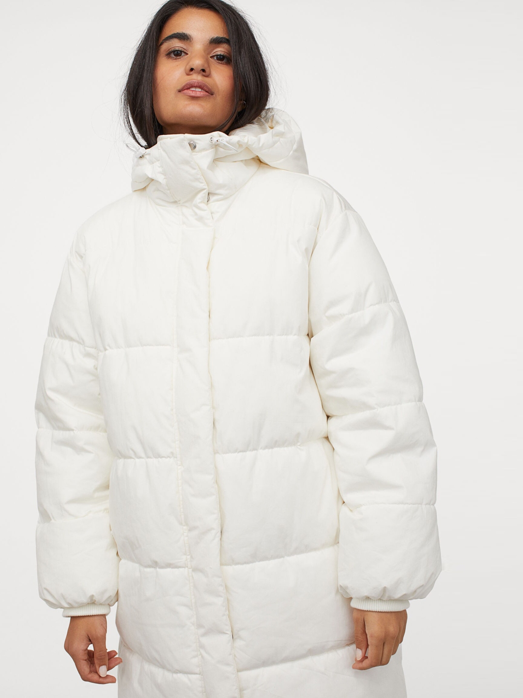 White puffer jacket h&m top