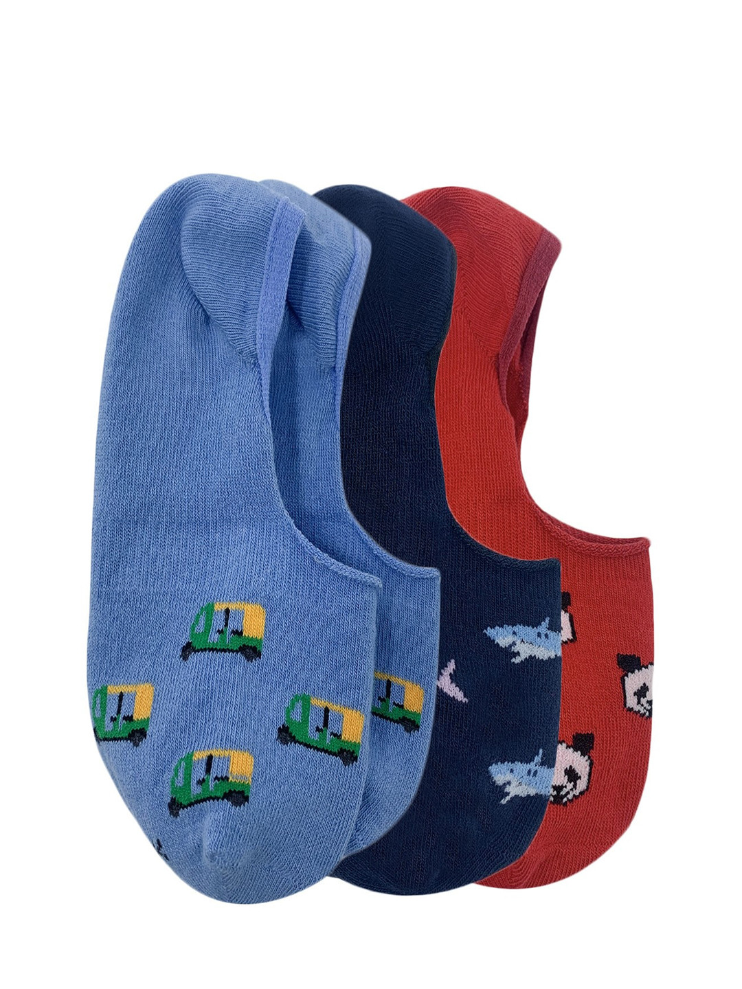 Mint & Oak Men Pack Of 3 Assorted Shoe Liners