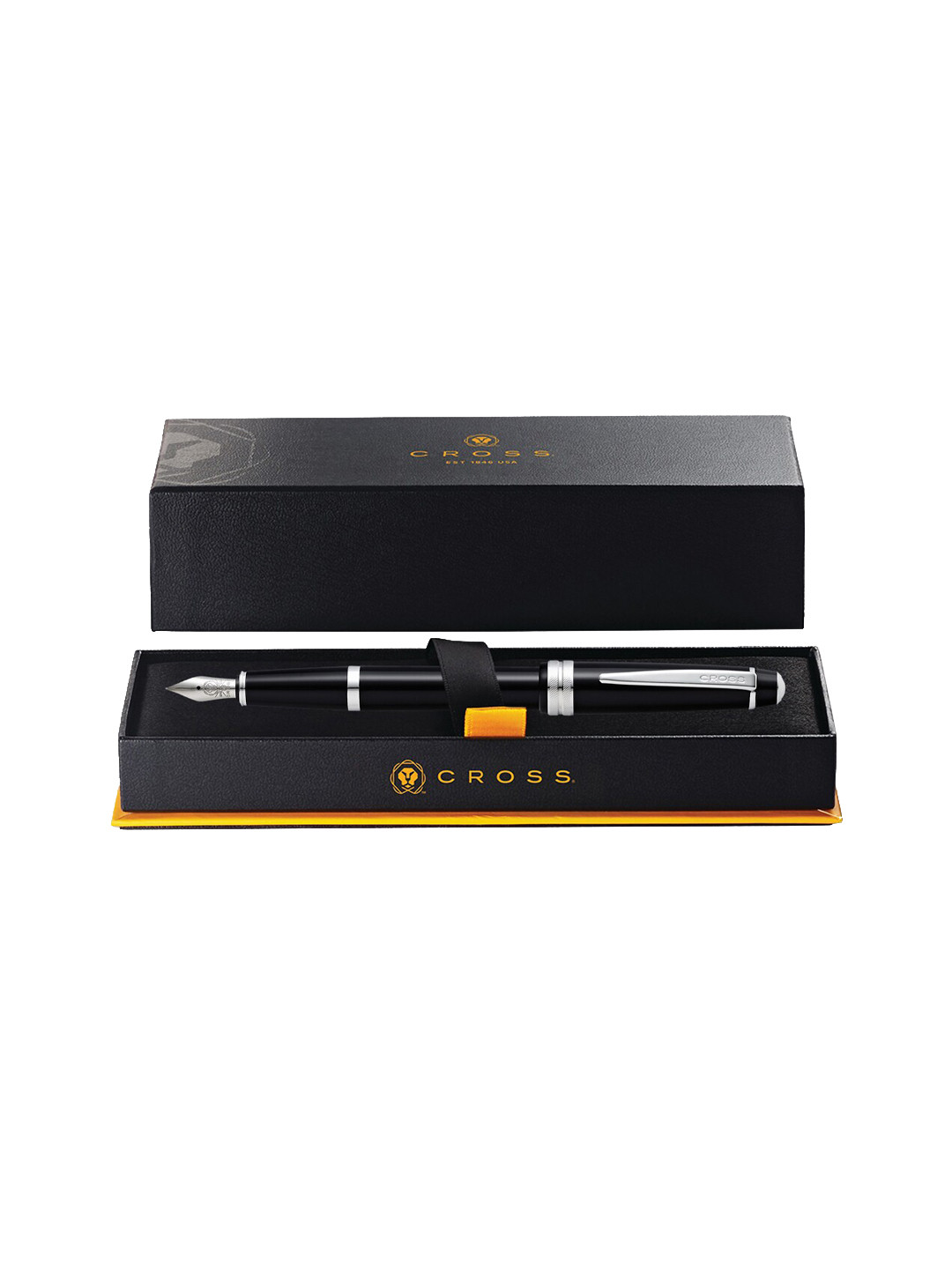 Cross Polished Black Resin Bailey Light Fountain Pen