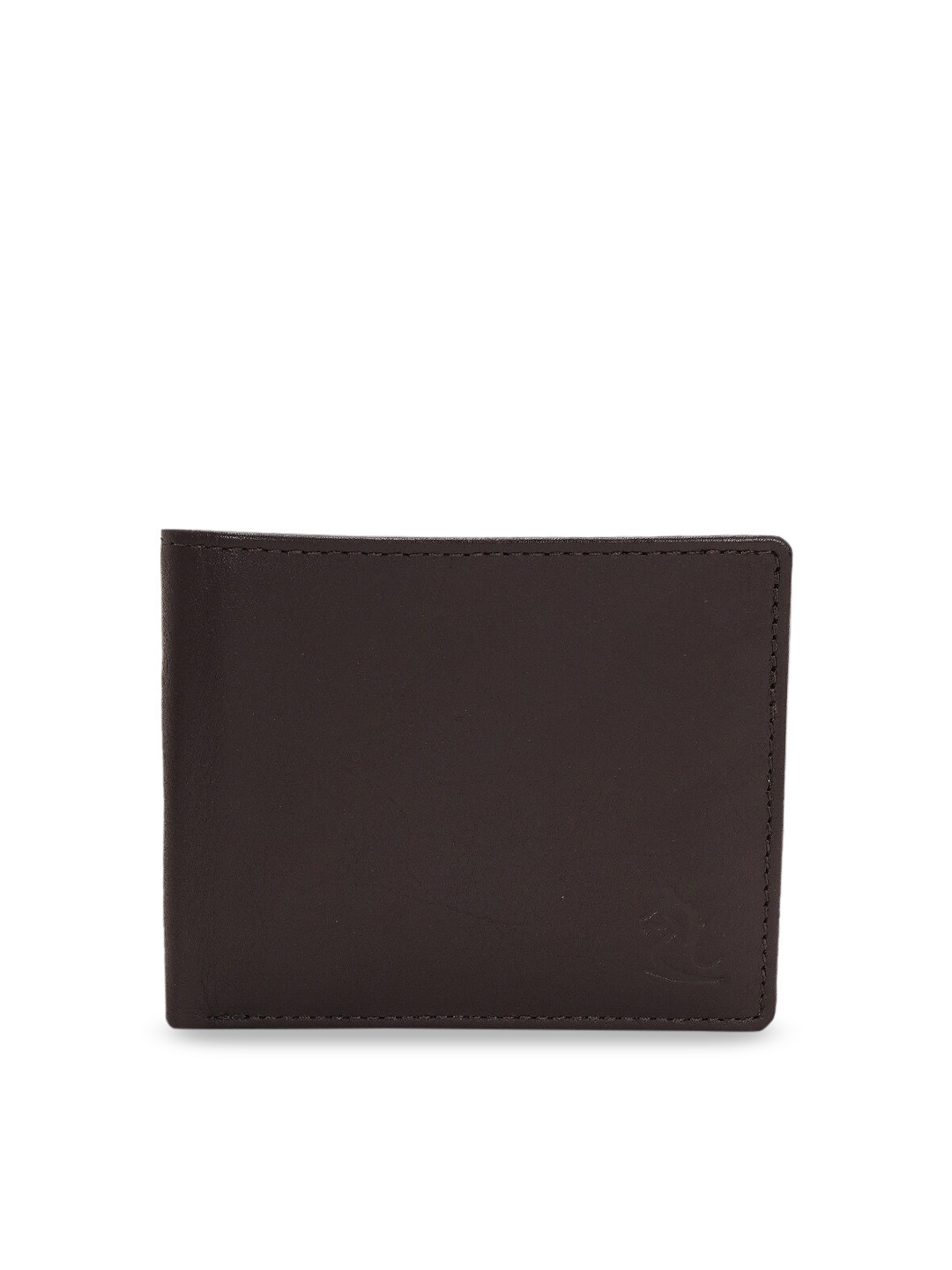 Kara Men Brown Solid Leather Bi-Fold Wallet with Detachable Card Holder