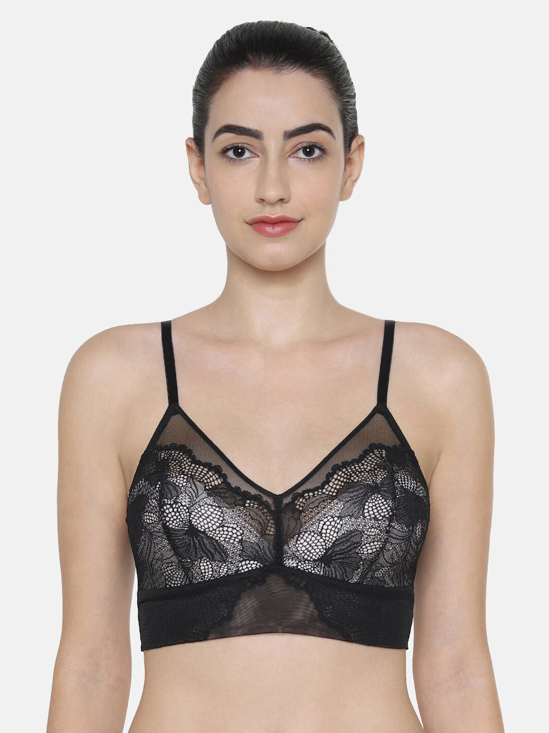 Triumph Lace Spotlight Modern Padded Wireless Support Full Coverage Bra