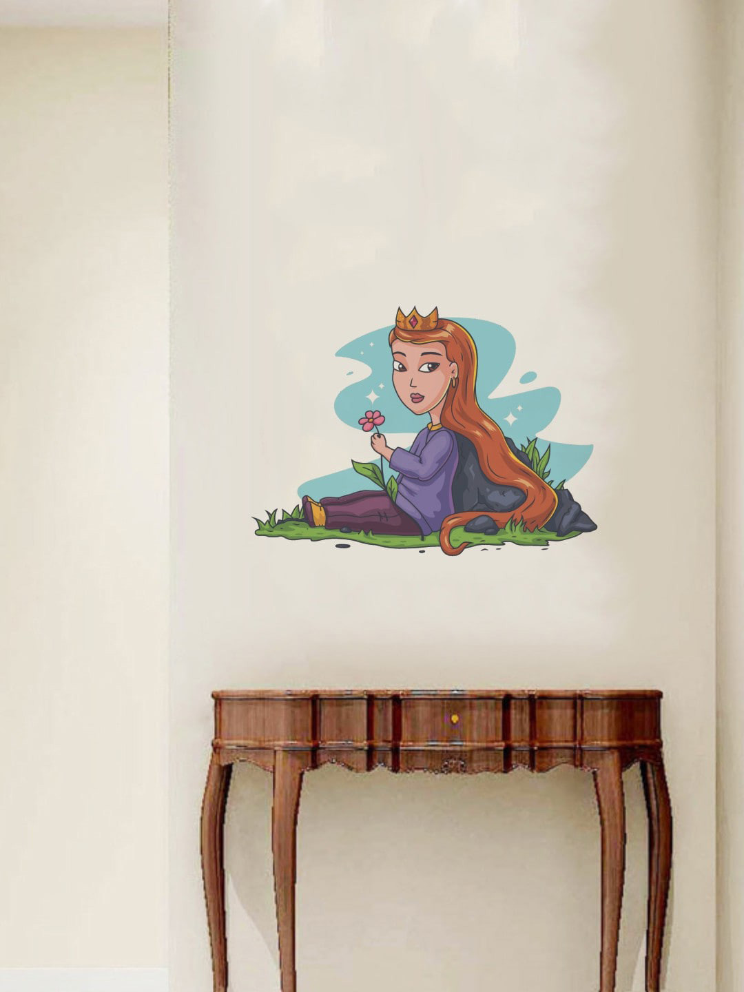 rawpockets Multicolour Little Princess Printed Wall Stickers