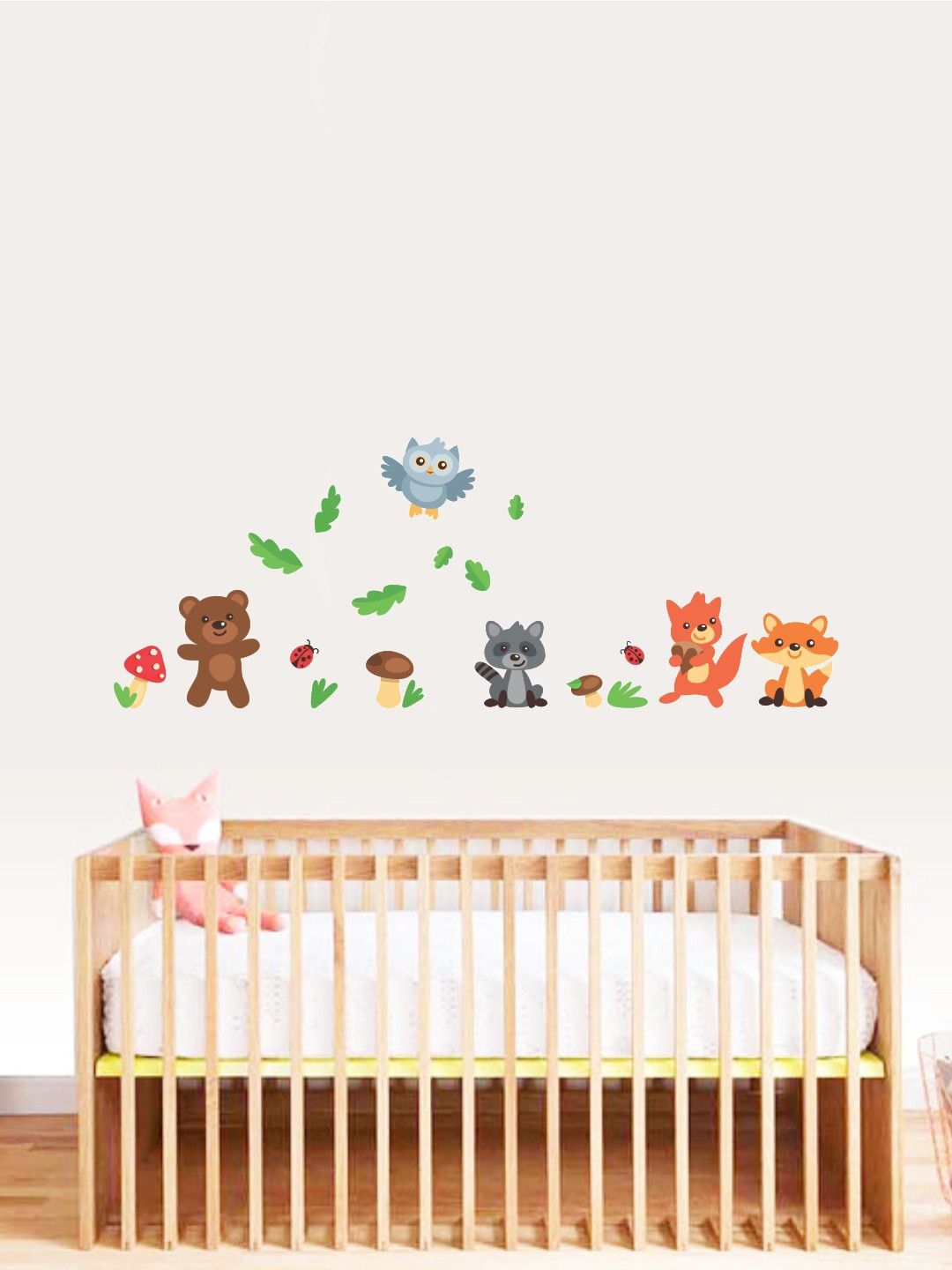 Rawpockets Multicolour Baby Animals Wall Stickers