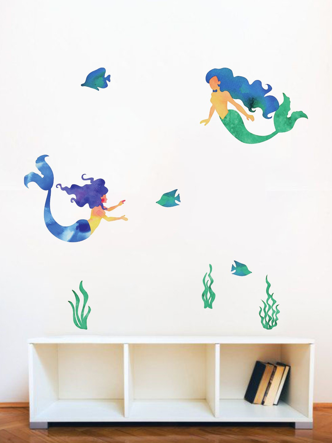rawpockets Multicolored Mermaid Wall Stickers