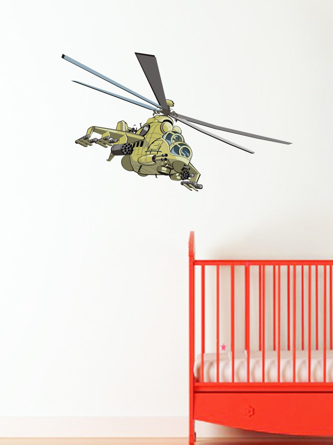 rawpockets Green Helicopter Wall Stickers