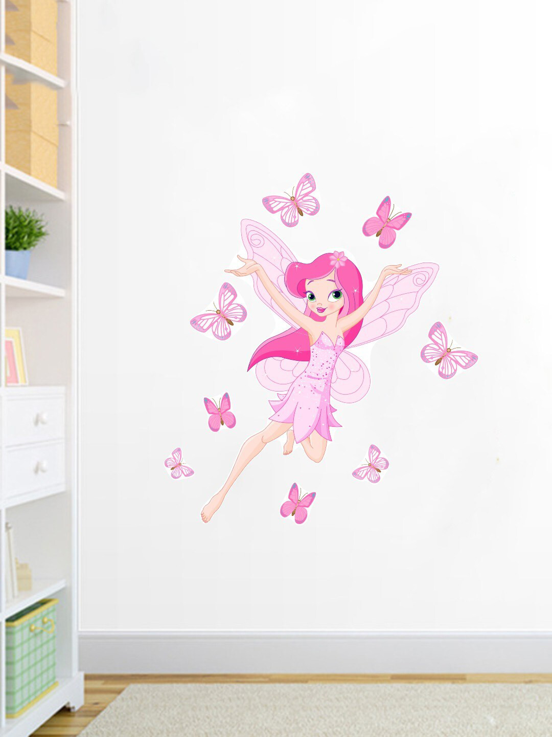 rawpockets Pink Angel Printed Wall Sticker