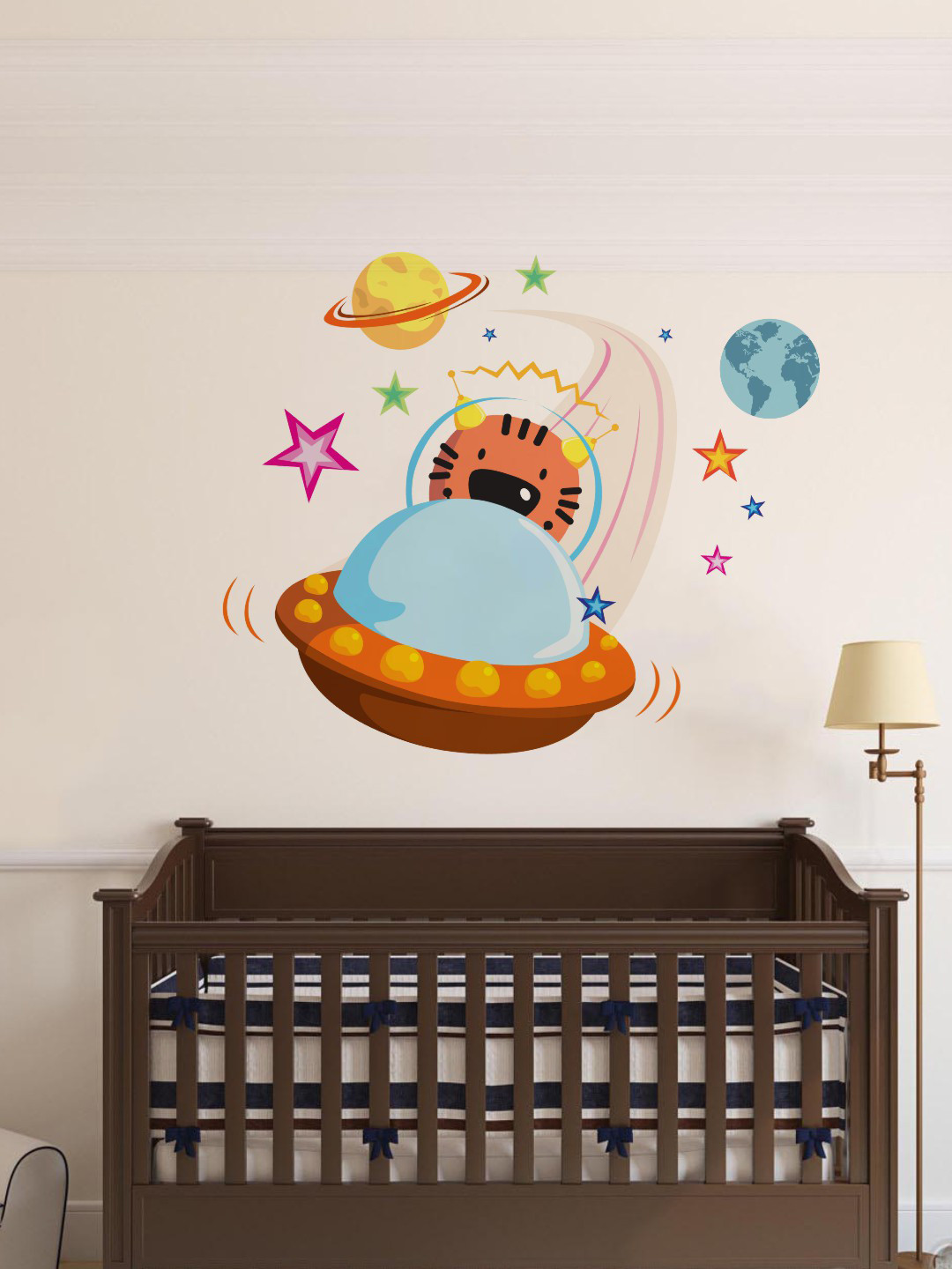 rawpockets Multicolored Kids Galaxy Wall Stickers
