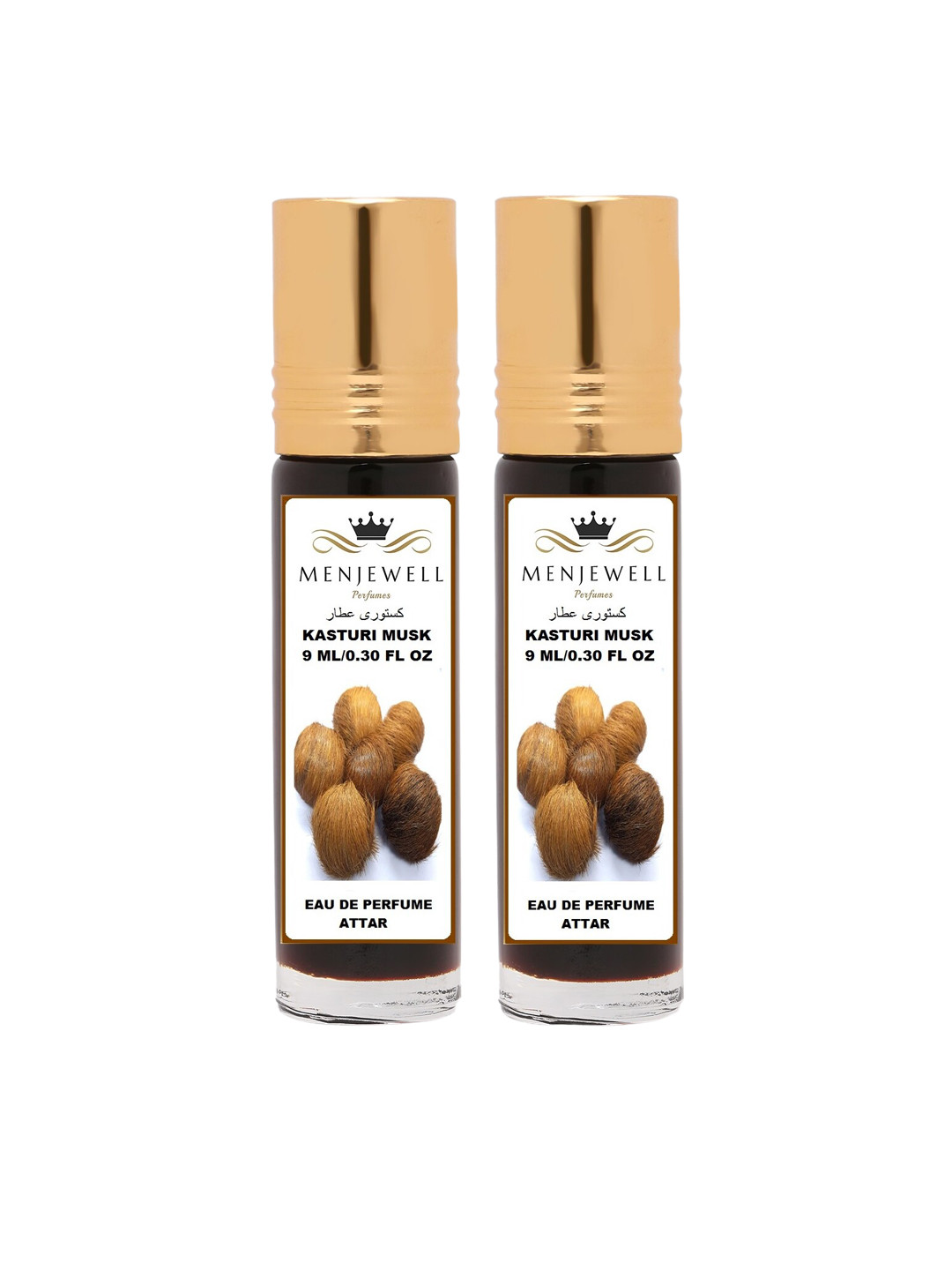 Menjewell Kasturi Musk Attar Perfume Each 9ml