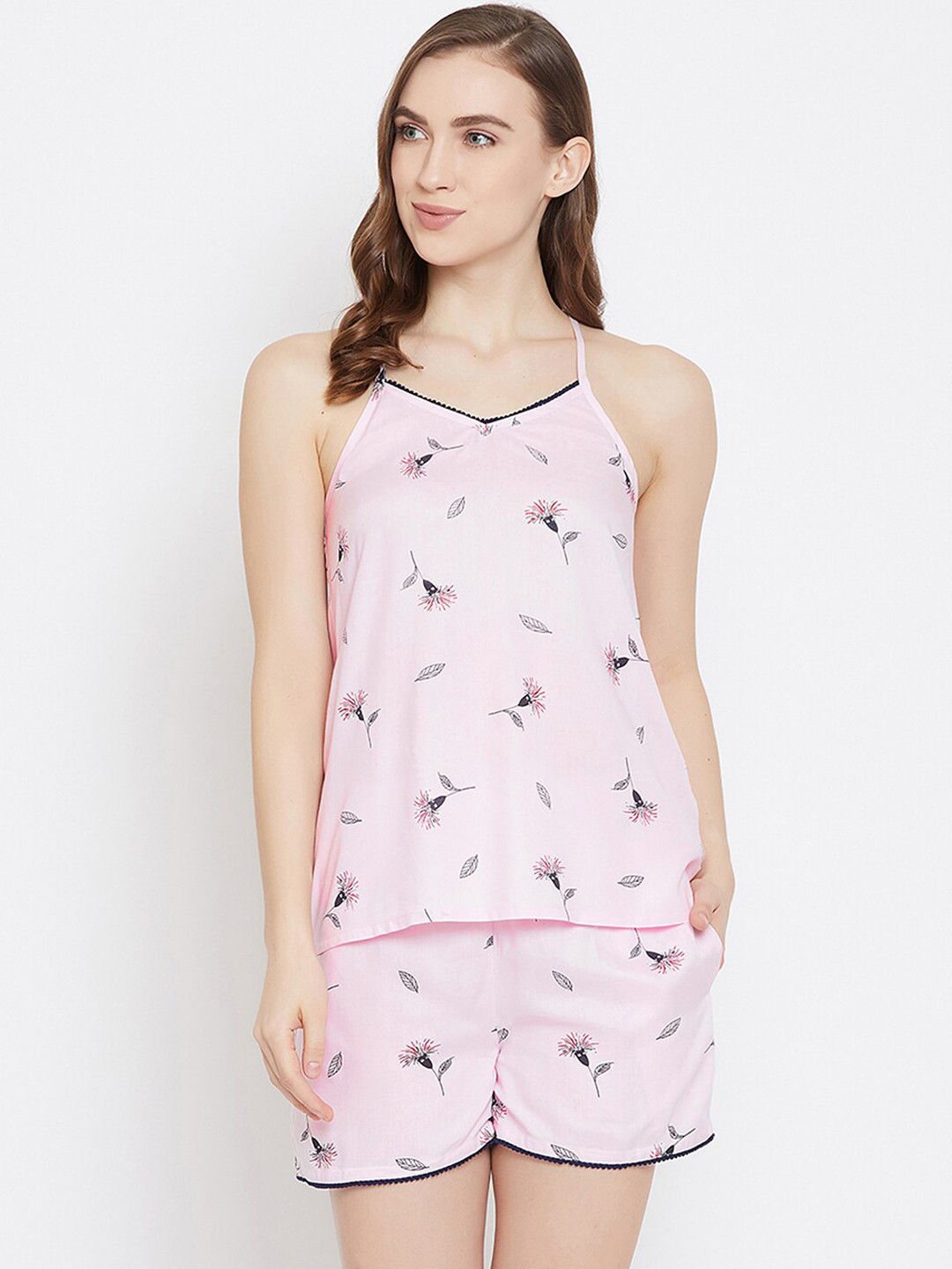 Clovia Print Me Pretty Cami Top & Shorts