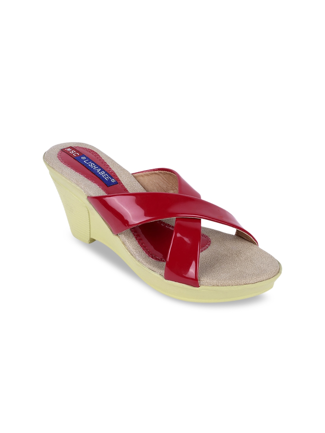 MSC Women Red Solid Wedges