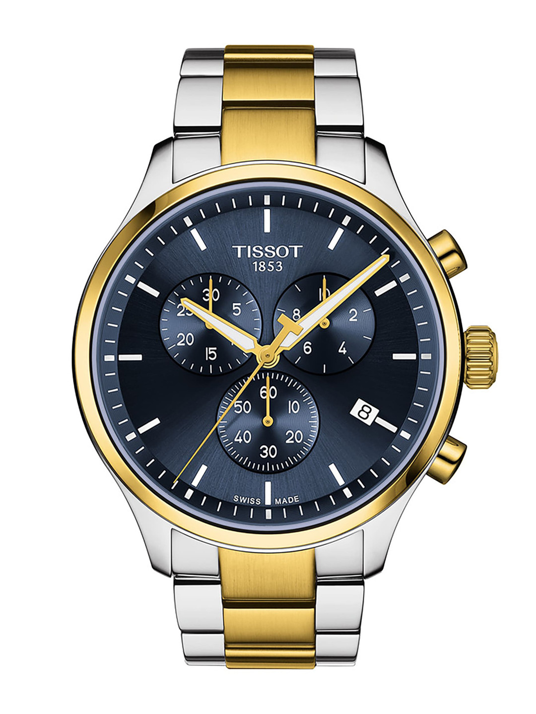 TISSOT Men Dial & Stainless Steel Bracelet Style Straps Analogue Watch T1166172204100