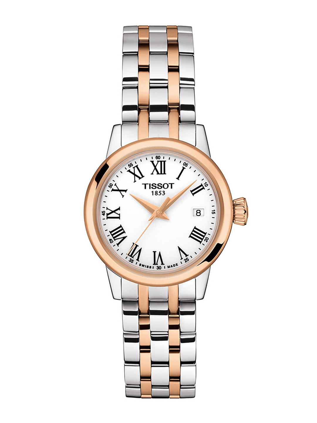 TISSOT Women White & Silver-Toned Classic Dream Analogue Watch T1292102201300