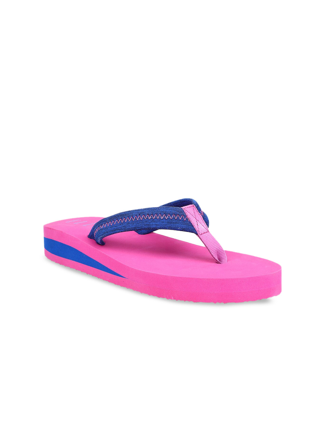 ELLE Women Blue Solid Thong Flip-Flops