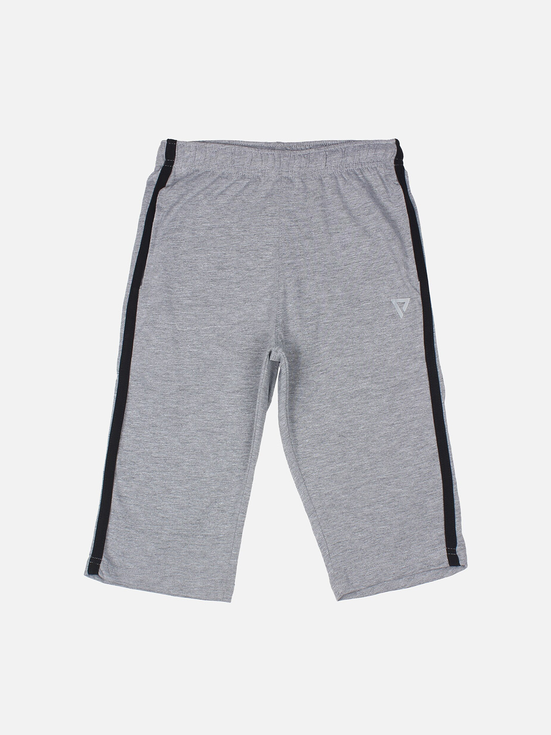 PROTEENS Boys Grey Melange Solid Lounge Capris