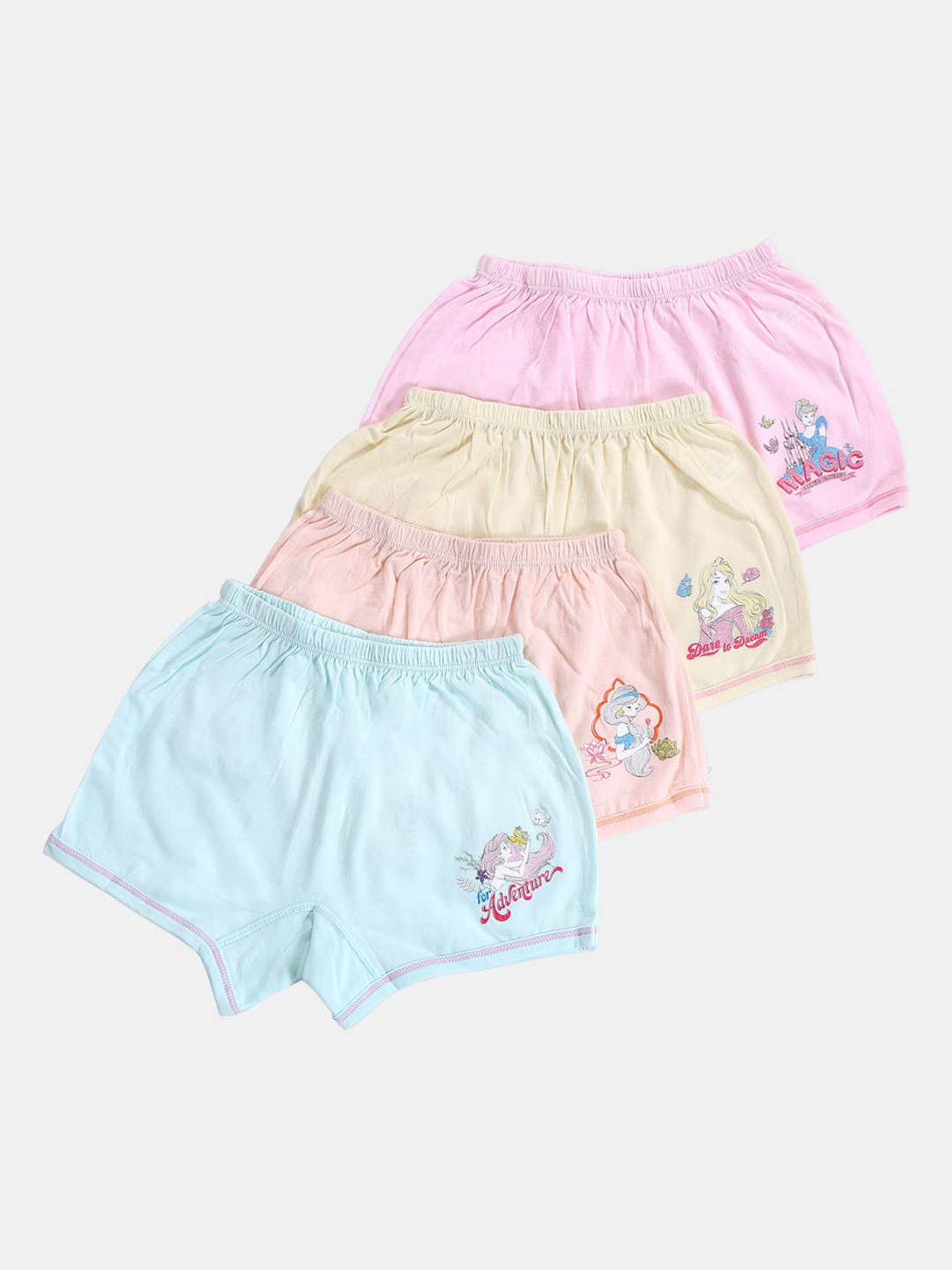 Bodycare Girls Pack of 4 Printed Assorted Disney Princess Bloomer Briefs KIA9180-PK001