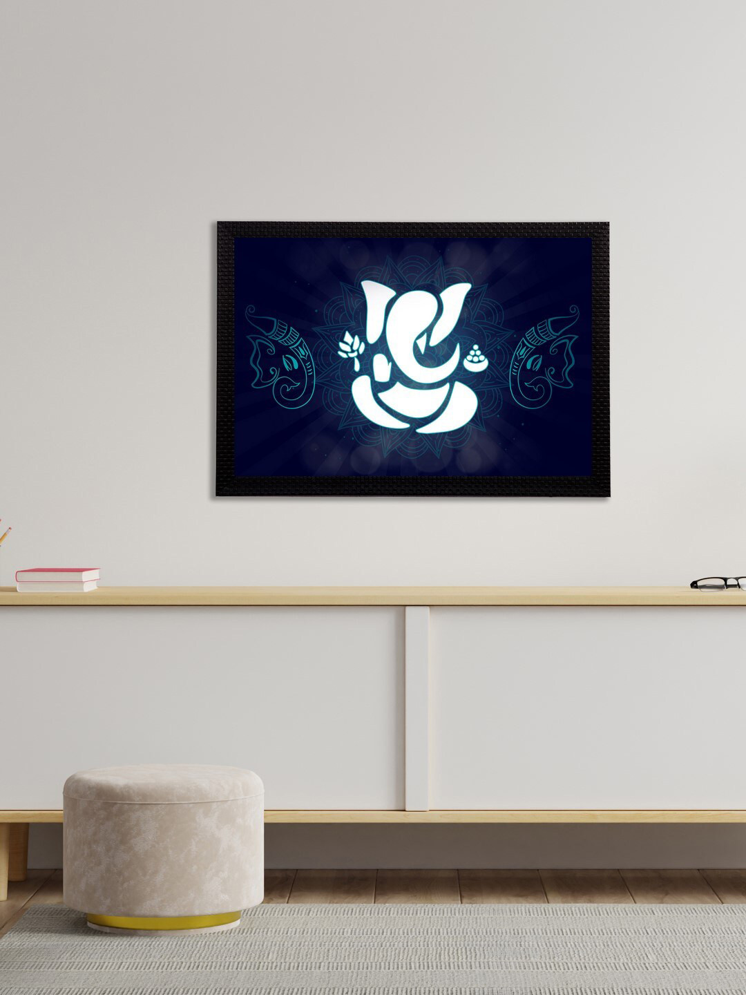 Artisyn Lord Ganesha Paper Wall Rectangle Paintings Wall Art -10 x 14 In