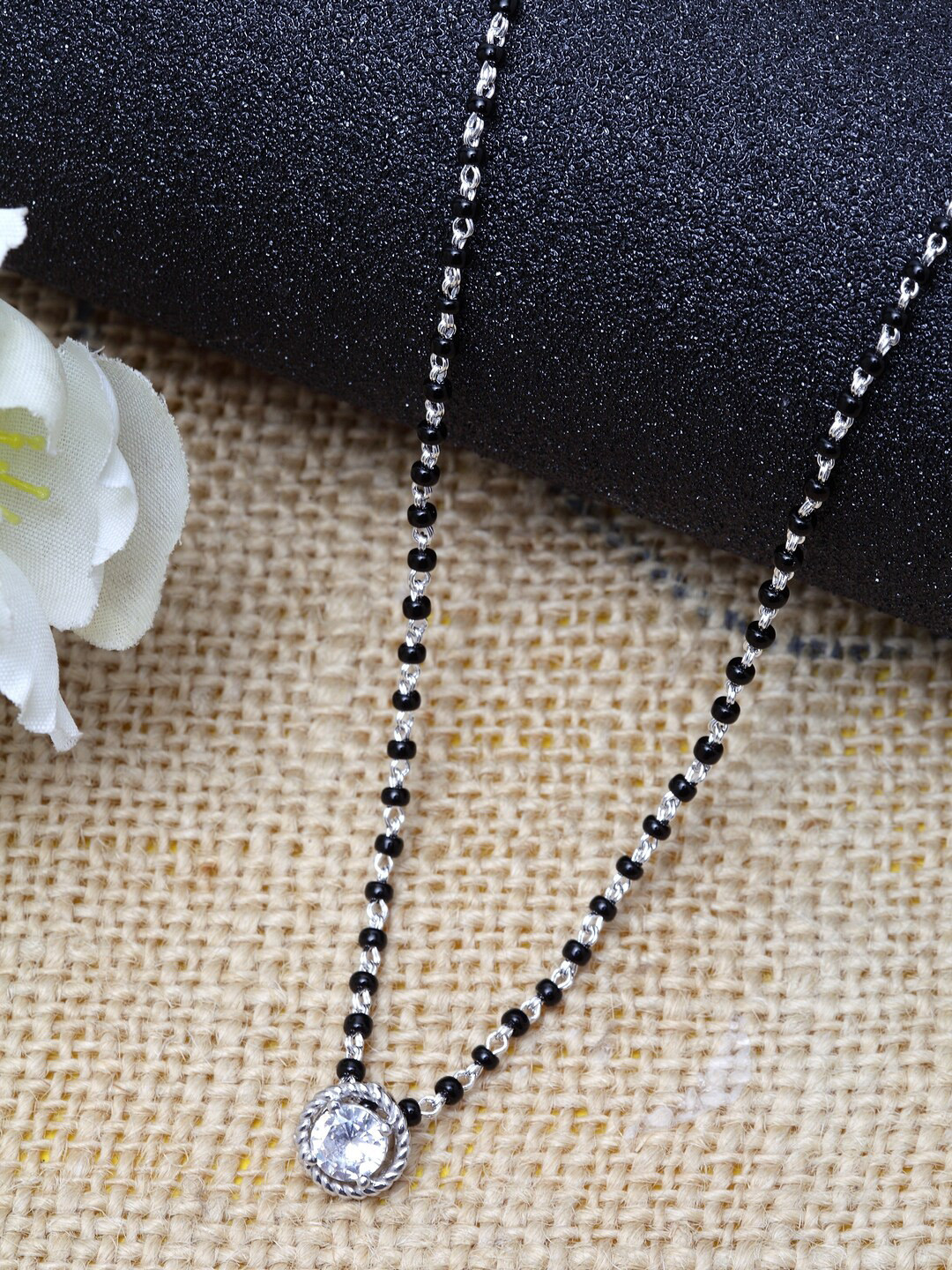 Clara Women 925 Sterling Silver Chain Mangalsutra