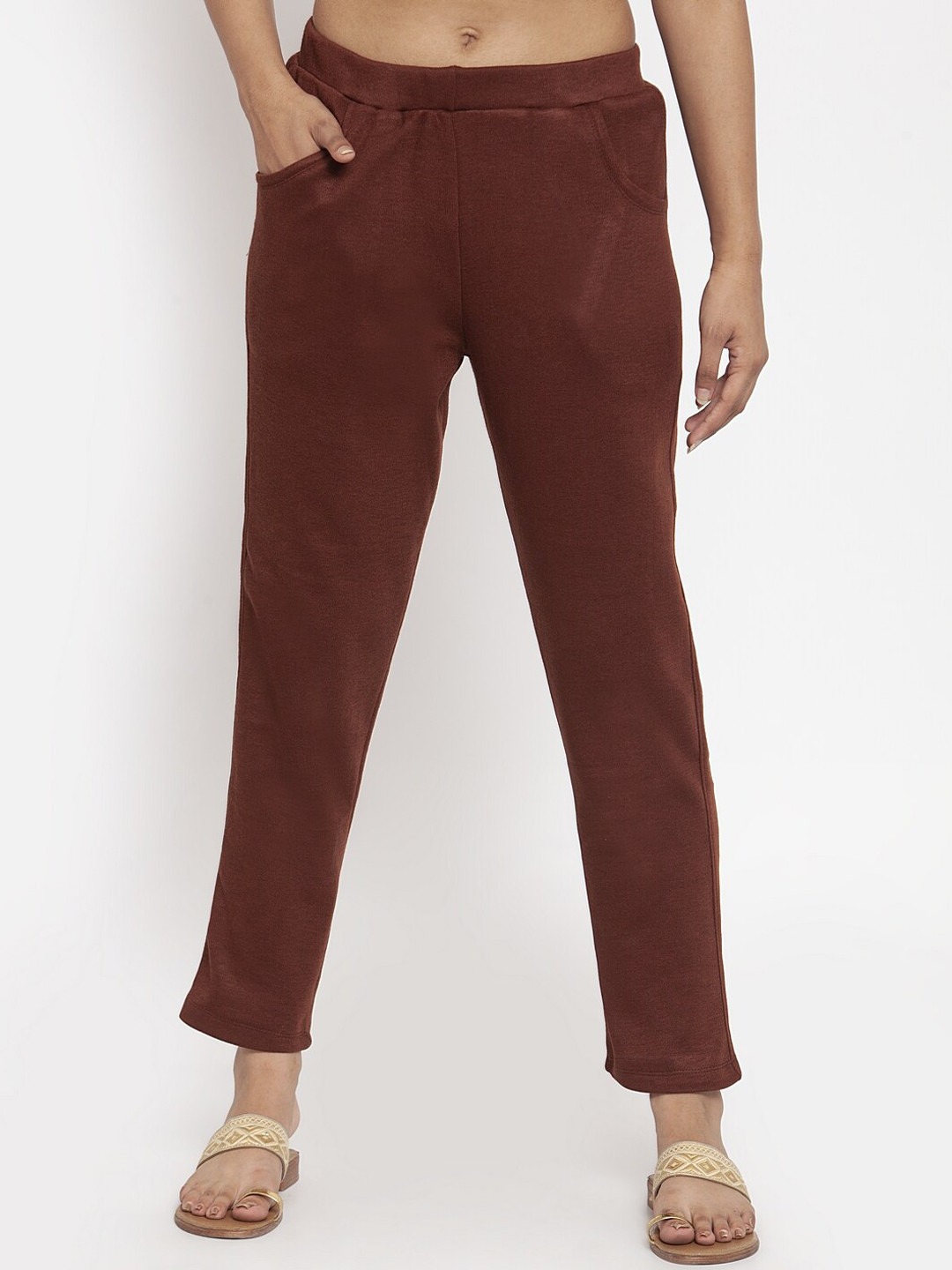 TAG 7 Women Brown Woolen Leggings