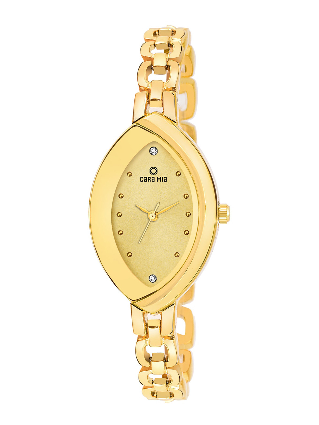 CARA MIA Women Gold-Toned Analogue Watch