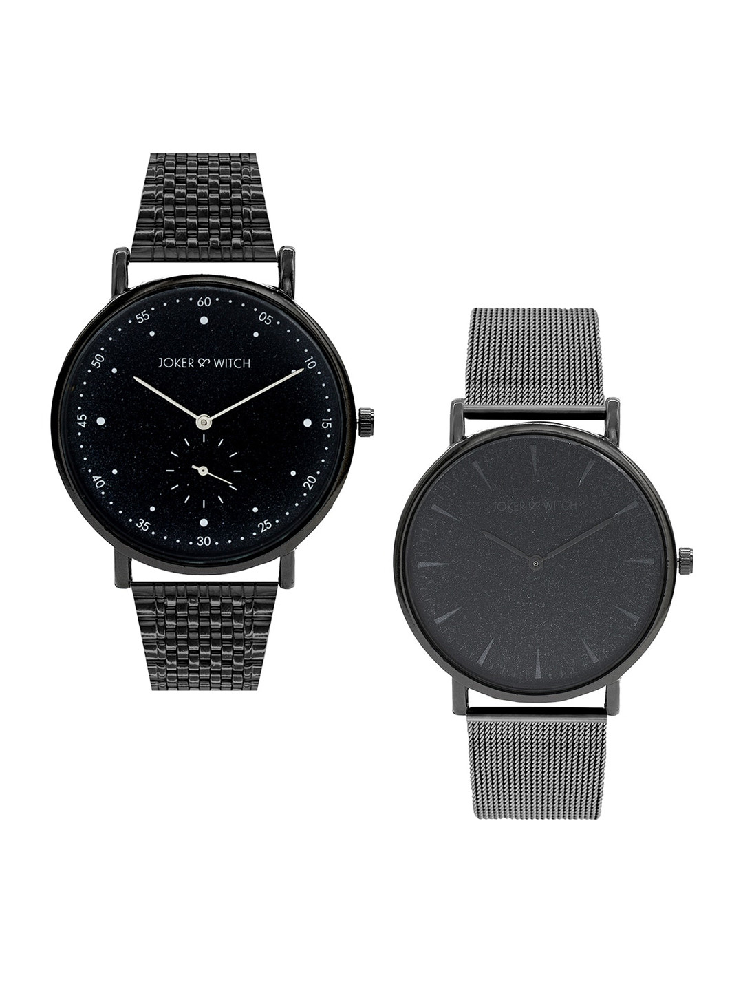 JOKER & WITCH Unisex Black Bugs & Lola Couple Watches JWCW44