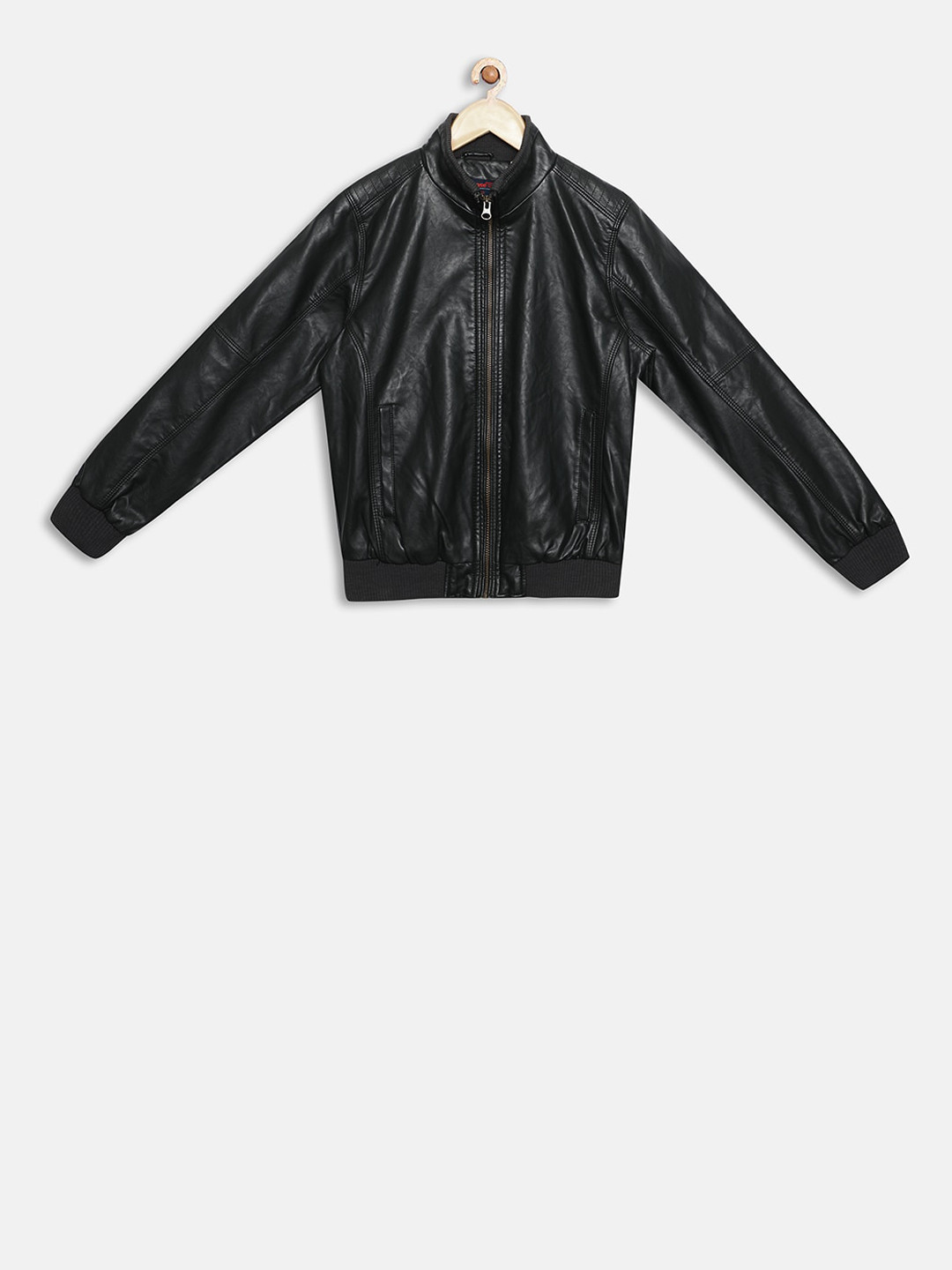 t-base Unisex Kids Green Solid Lightweight Bomber