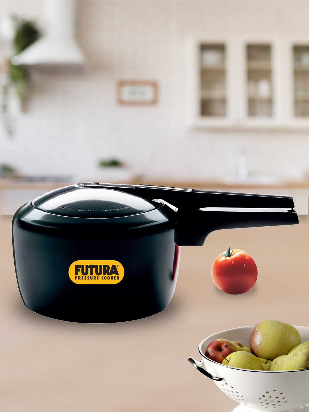 Hawkins Black Anodised Pressure Cooker 3 Litres