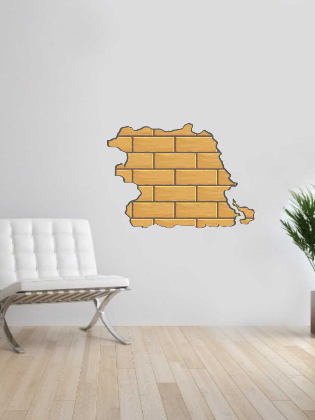 rawpockets Multicolored Paint Crack Wall Sticker