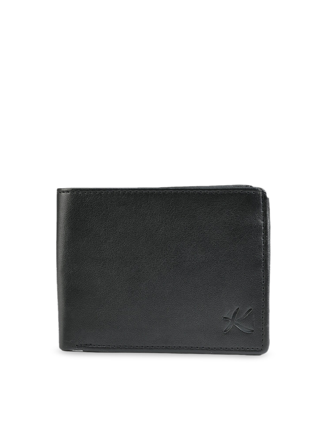 Kastner Men Black Solid Two Fold Wallet