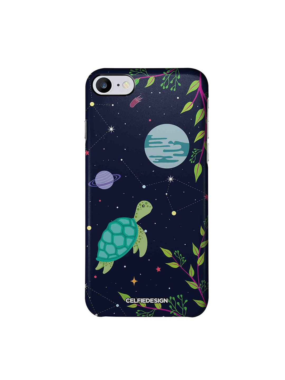 CelfieDesign Navy Blue Space Turtle And Nature Apple iPhone 7 Back Cover