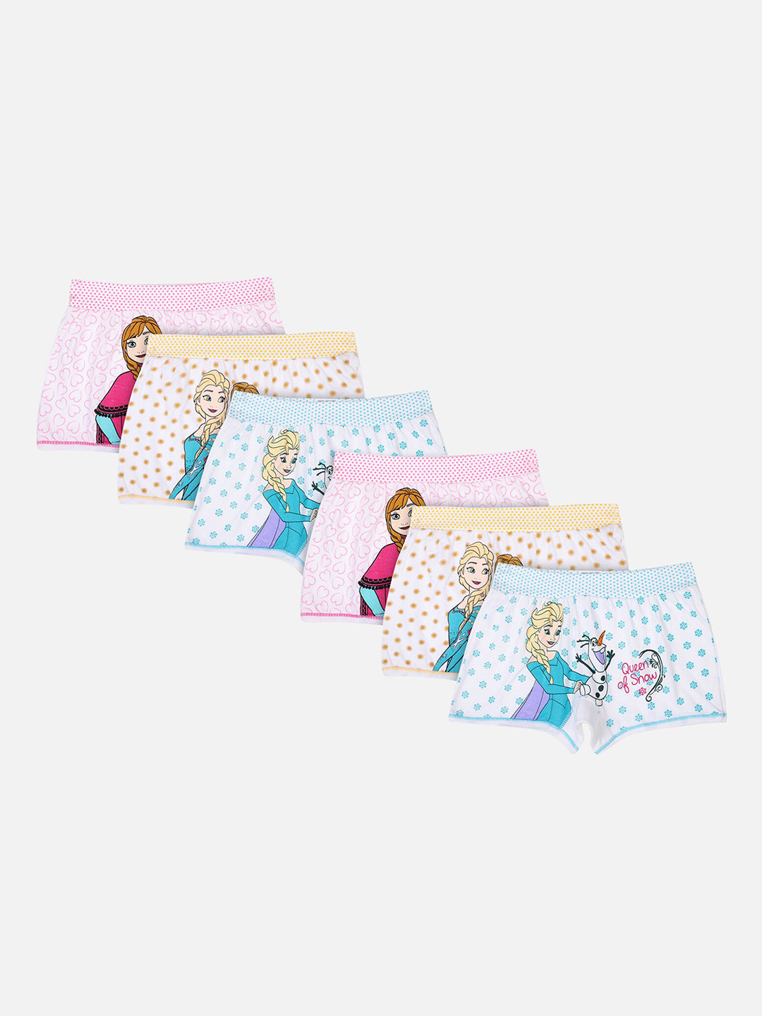 Bodycare Kids Pack Of 6 Kids Frozen Printed Assorted Bloomer Briefs