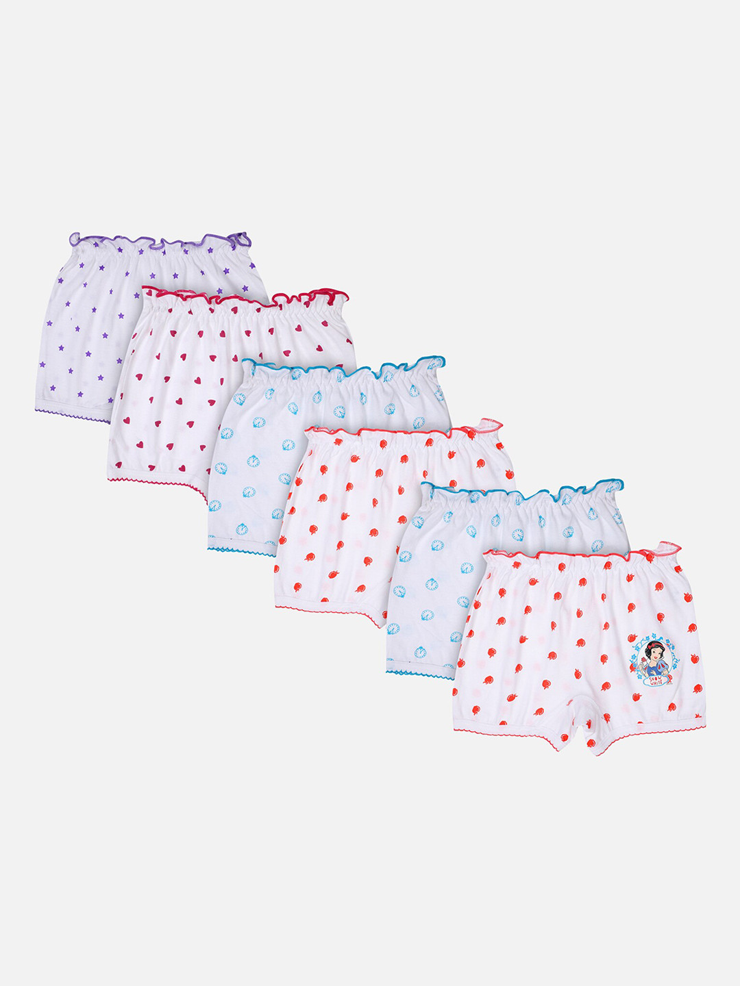 Bodycare Kids Pack Of 6 Assorted Disney Princess Bloomers KIA920-PK001