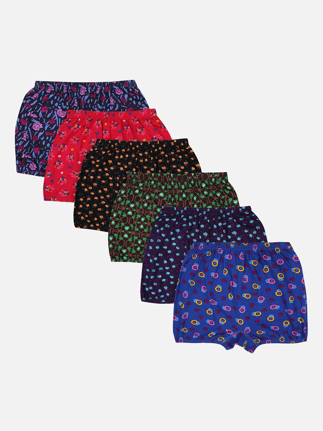 Bodycare Kids Unisex Kids Pack of 6 Assorted Printed Basic Brief KIA3251-PK001
