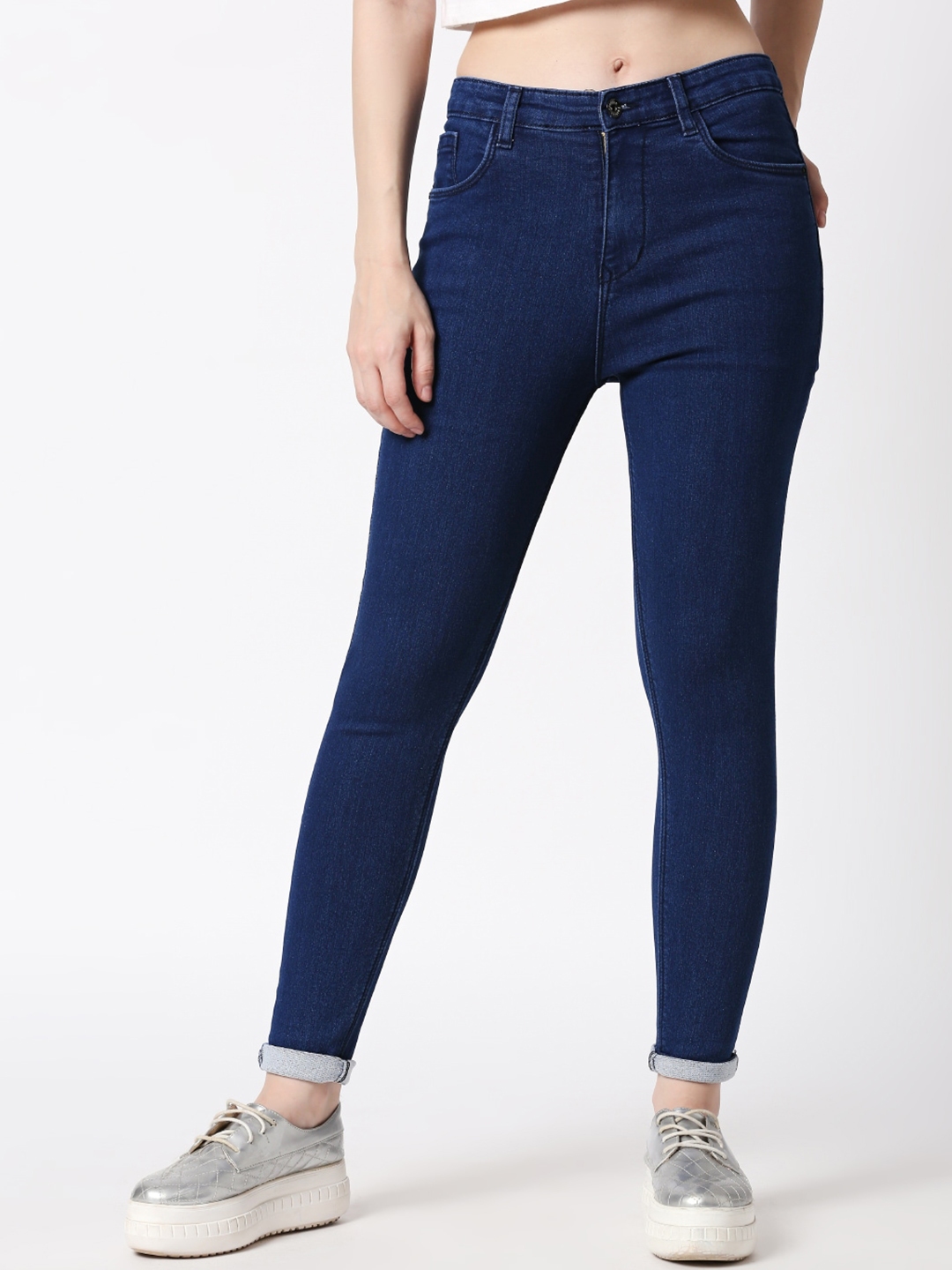 Buy High Star Women Blue Slim Fit Stretchable Jeans - Jeans for Women  13265556