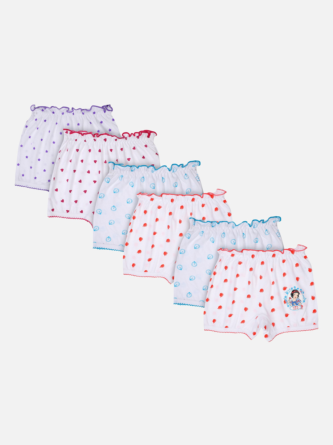 Bodycare Kids Unisex Kids Pack Of Six Assorted Disney Princess Bloompers KIA920-PK004