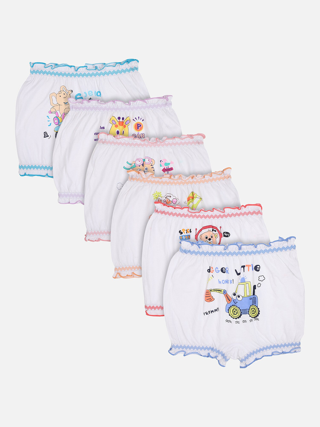 Bodycare Kids Pack Of 6 Assorted Bloomers KIA2100-PK001
