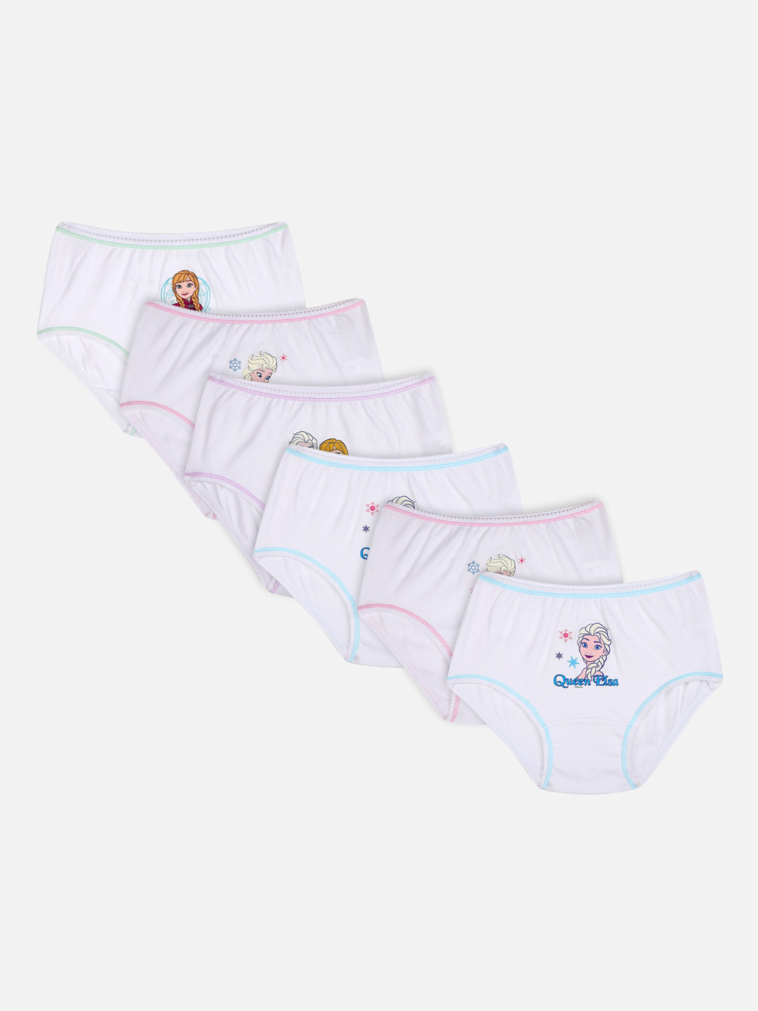 Bodycare Kids Girls Pack Of 6 Assorted Basic Briefs KIA942-PK001