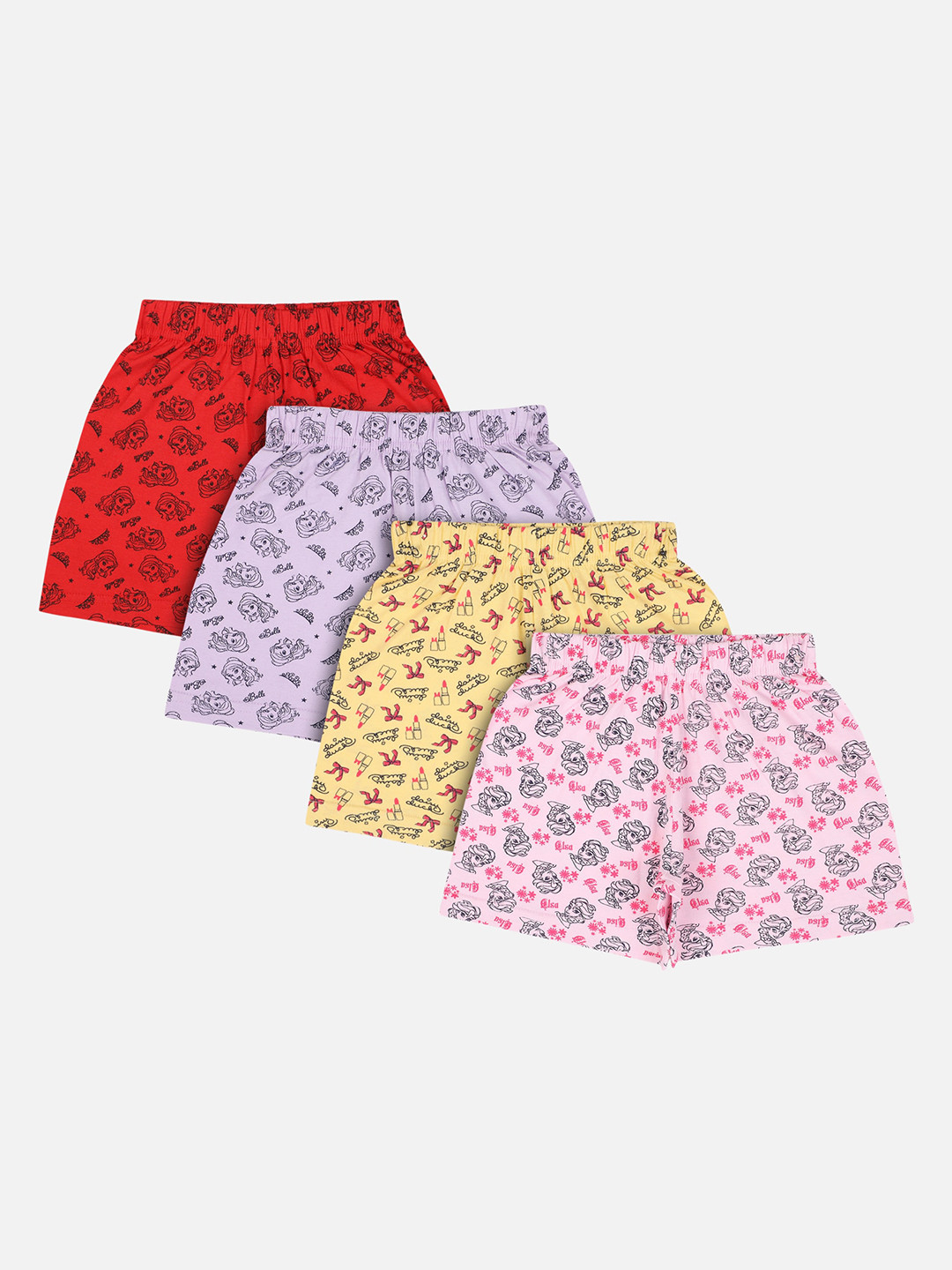 Bodycare Kids Girls Pack Of 6 Assorted Boxer Style Briefs KIA1612-PK006