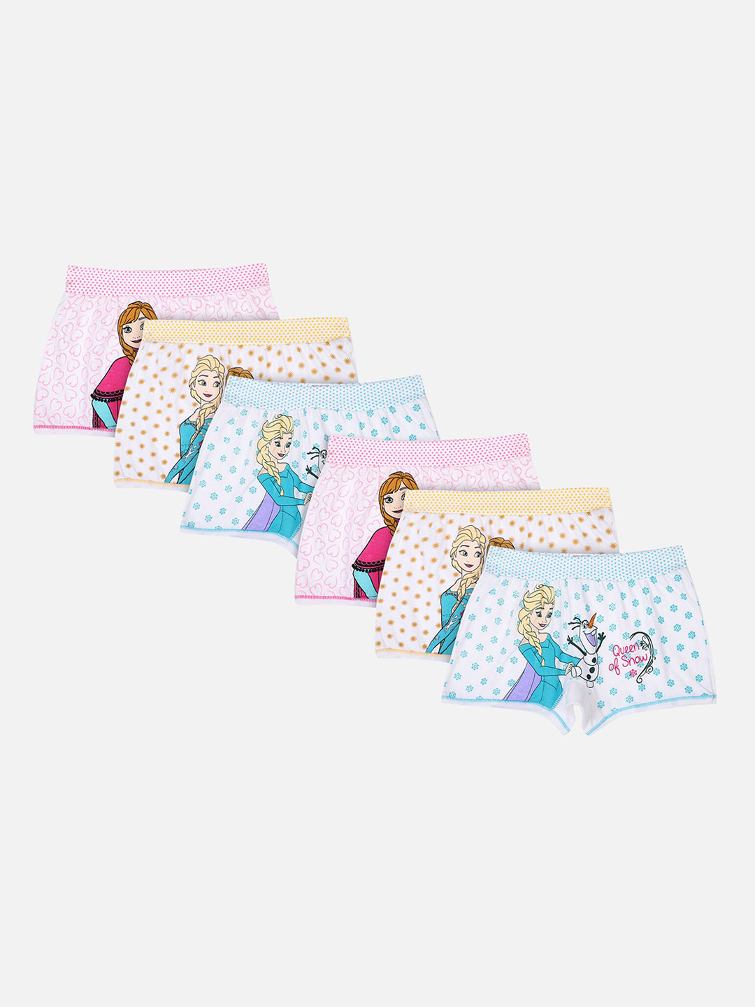 Bodycare Kids Pack Of 6 Kids Frozen Printed Assorted Bloomer Briefs