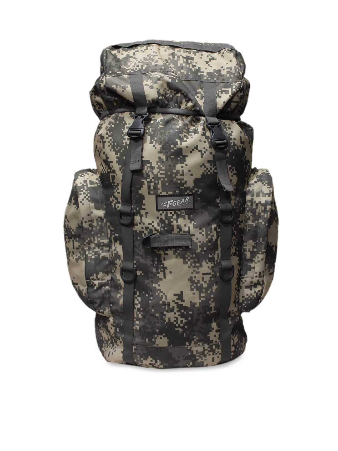 F Gear Unisex Cream & Brown Printed Platoon Marpat Rucksacks