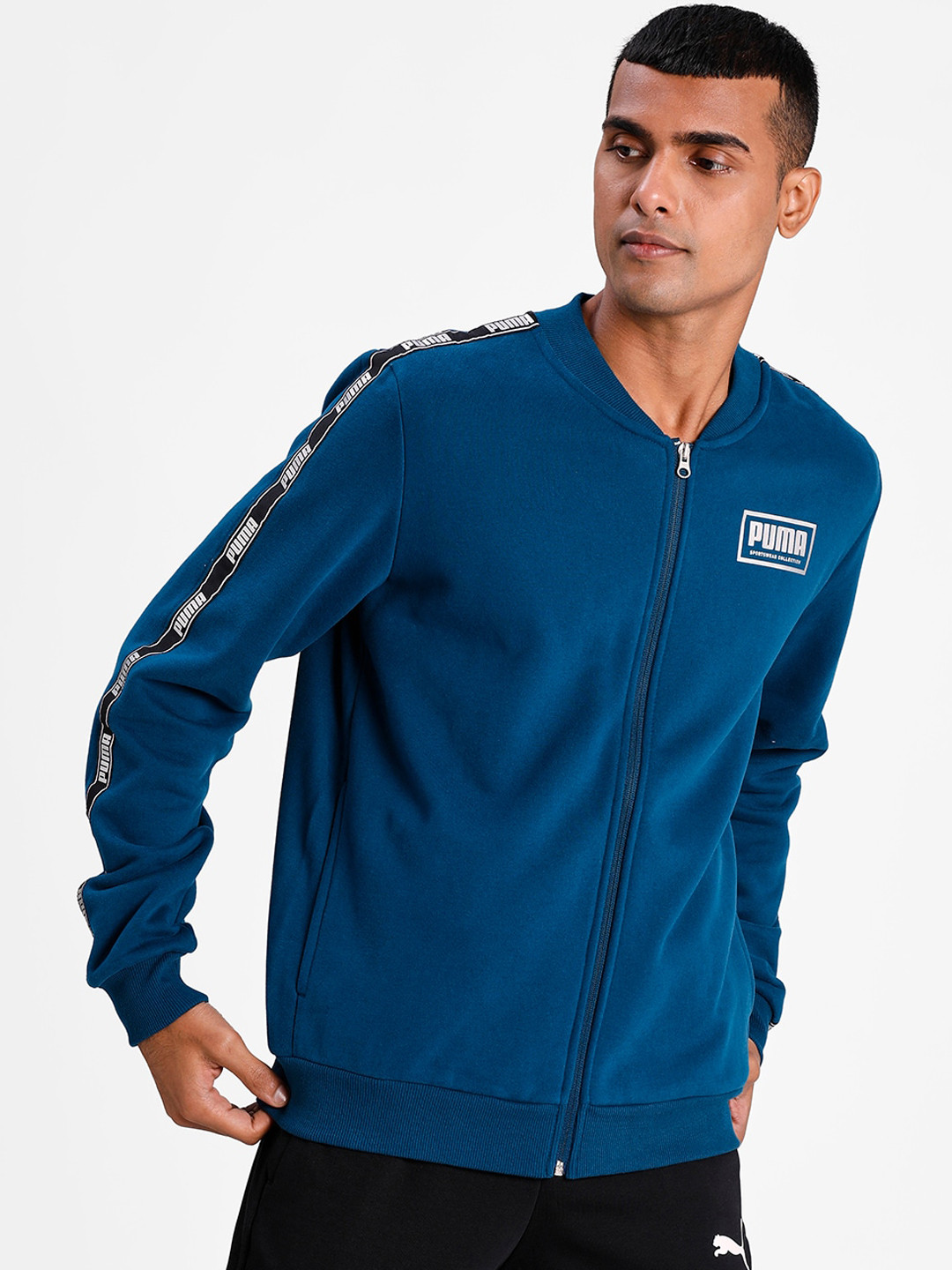 Puma Men Blue Holiday Pack Bomber Track Jacket
