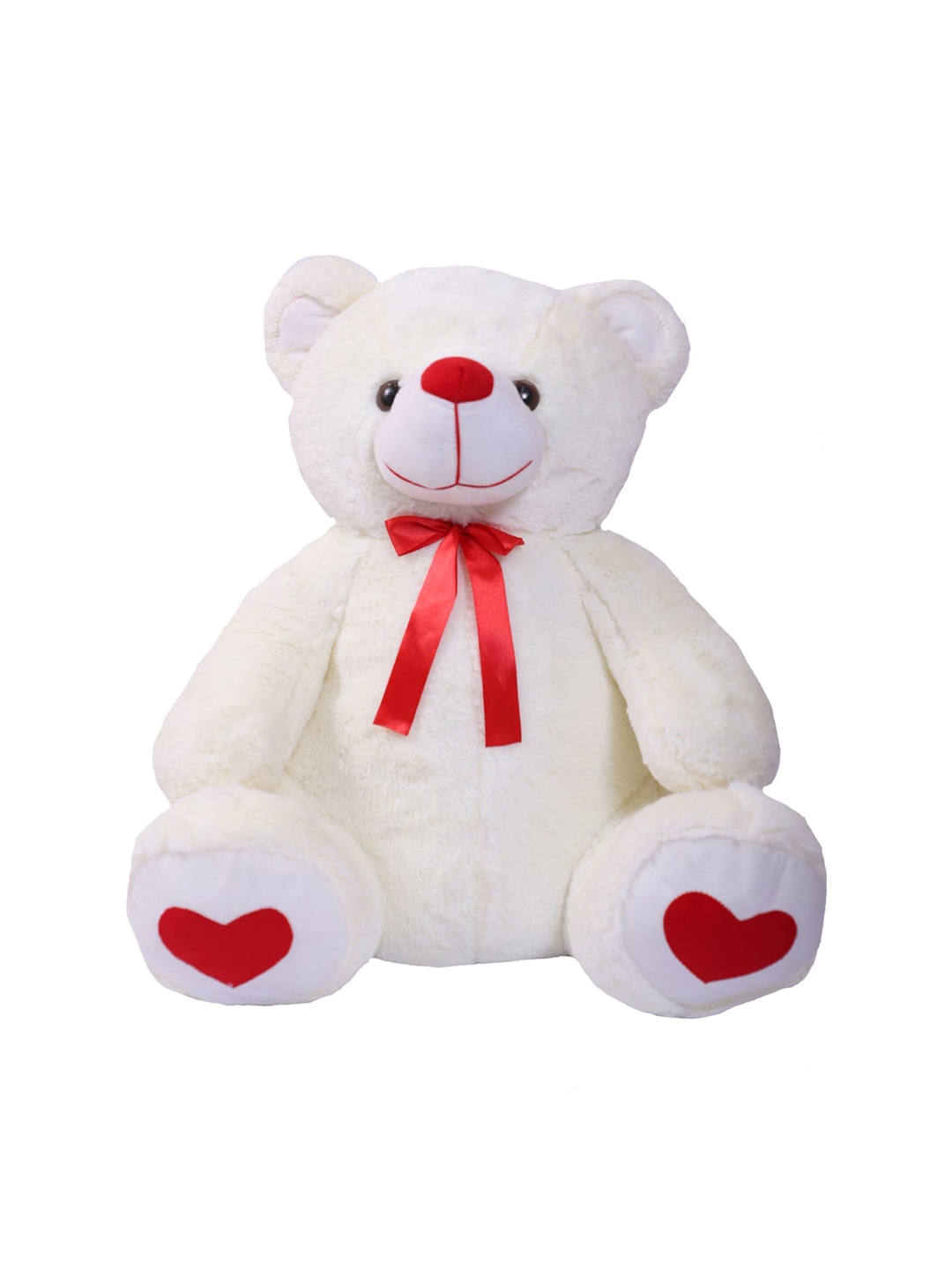 Ultra Unisex Kids White   Red Teddy Bear Soft Plush Toy